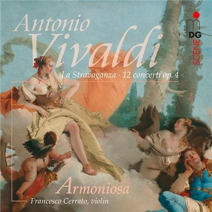 Antonio Vivaldi (1678-1741), Francesco Cerrato (*1982) & Armoniosa - La Stravaganza / 12 Concerti Op. 4 (2 SACDs)