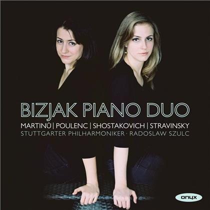 Bizjak Piano Duo, Bohuslav Martinu (1890-1959), Francis Poulenc (1899-1963), Dimitri Schostakowitsch (1906-1975), … - Bizjak Piano Duo