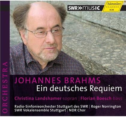 Christina Landshamer, Florian Boesch, Johannes Brahms (1833-1897), Sir Roger Norrington, … - Ein Deutsches Requiem