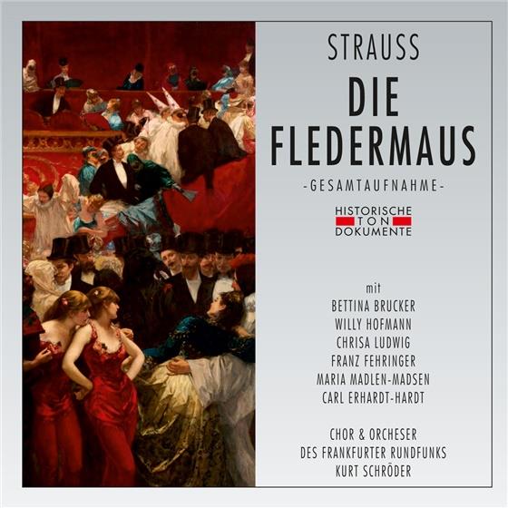 Chor und Orchester des Frankfurter Rundfunks, Johann Strauss, Kurt Schröder, Bettina Brucker, Christa Ludwig, … - Die Fledermaus - Frankfurt 1950 (2 CD)