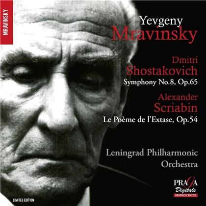Dimitri Schostakowitsch (1906-1975), Alexander Scriabin (1872-1915), Evgeny Mravinsky & Leningrad Philharmonic Orchestra - Symphony No 8 / Poème De L' Extase (SACD)