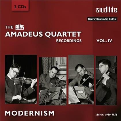 Amadeus String Quart, Béla Bartók (1881-1945), Benjamin Britten (1913-1976) & Sir Michael Tippett (1905-1998) - Modernism: Streichquartette - RIAS Recordings Vol. IV - Berlin 1950-1956 (2 CDs)