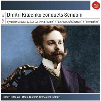 Alexander Scriabin (1872-1915), Dmitri Kitaenko & Radio-Sinfonie-Orchester Frankfurt - Dmitri Kitaenko Conducts Scriabin - Symphonies Nos. 1,2,3 "Le Divin Poéme", 4 "Le Poéme De L'Extase", 5 "Prométhée" (3 CDs)