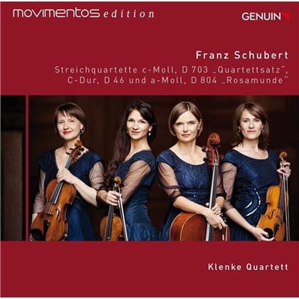 Klenke Quartett & Franz Schubert (1797-1828) - Streichquartette - Streichquartette C-Moll, D 703 " Quartettsatz", C-Dur, D46 Und A-Moll, D804 "Rosamunde"