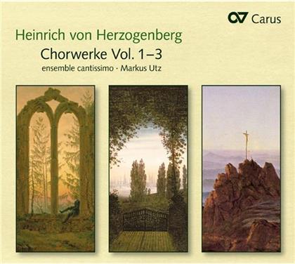 Heinrich von Herzogenberg (1843-1900), Markus Utz & Ensemble Cantissimo - Chorwerke Vol.1-3 (3 CD)