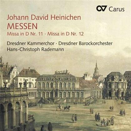 Johann David Heinichen (1683-1729), Hans-Christoph Rademann, Dresdner Barockorchester & Dresdner Kammerchor - Messen Nr. 11+12