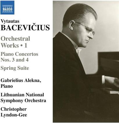 Vytautas Bacevicius, Lyndon-Gee Christoph, Gabrielius Alekna & Lithuanian National Philharmonic Orchestra - Orchesterwerke 1, Klavierkonserte 3+4, Frühlings