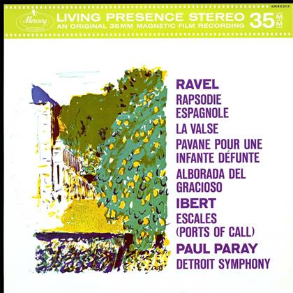 Maurice Ravel (1875-1937), Jacques Ibert (1890-1962), Paul Paray & Detroit Symphony - Rapsodie Espagnole, La Valse, Pavane Pour Une Infante Defunte, Alborada Del Gracioso - Ibert: Escales (Ports Of Call) - Original 35 MM Magnetic Film Recording (LP)