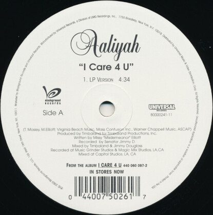 Aaliyah - I Care 4 U (12" Maxi)