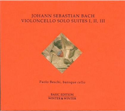 Paolo Beschi & Johann Sebastian Bach (1685-1750) - Cello Solo Suiten 1/2/3