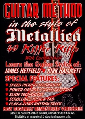 Guitar method - In the style of Metallica - 40 killer riffs