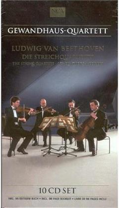 Gewandhaus-Quartett Leipzig & Ludwig van Beethoven (1770-1827) - Streichquartette (Ga) (10 CDs)