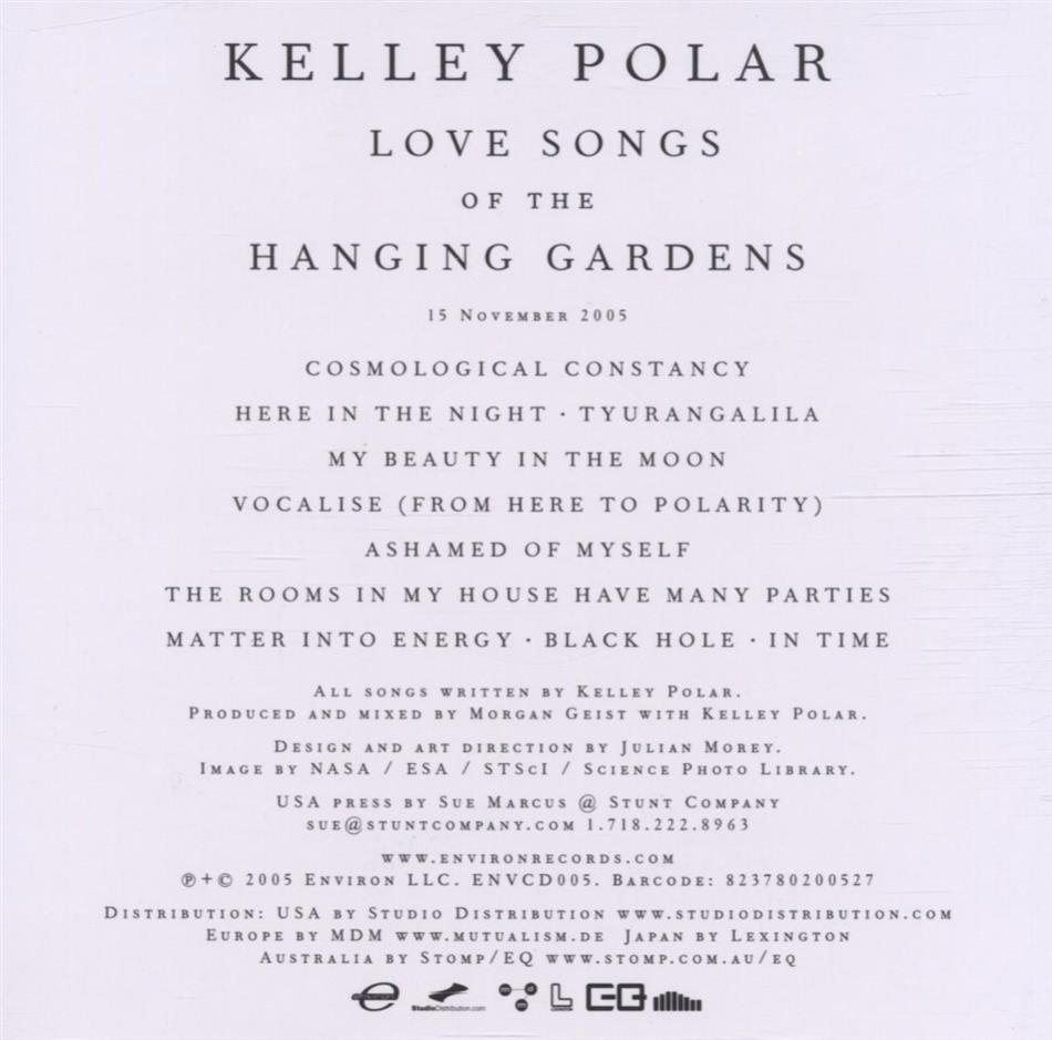 Love Songs Of The Hanging Gardens De Kelley Polar Cede Com