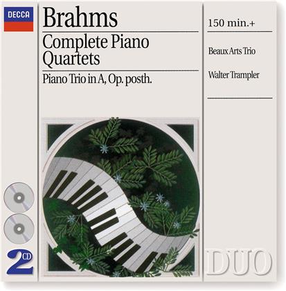 Beaux Arts Trio & Johannes Brahms (1833-1897) - Klavierquartett/Klaviertrio (2 CDs)