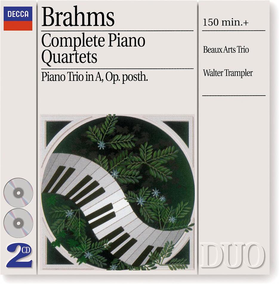 Beaux Arts Trio & Johannes Brahms (1833-1897) - Klavierquartett/Klaviertrio (2 CDs)