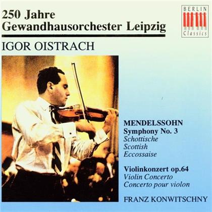 Oistrakh I./Konwitschny F./Gol & Felix Mendelssohn-Bartholdy (1809-1847) - Sinfonie 3 Op.56/Violinkonzert