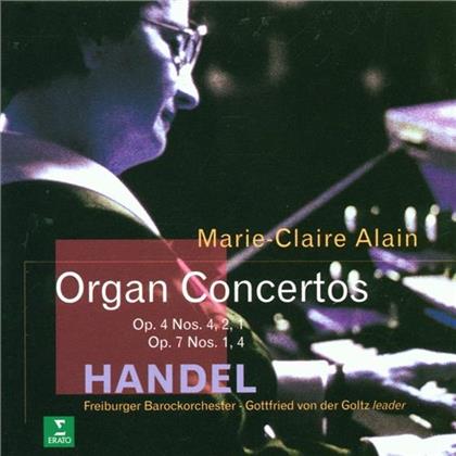 Marie-Claire Alain & Georg Friedrich Händel (1685-1759) - Orgelkonzerte 1,2,4