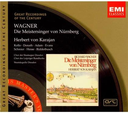 Helen Donath, Theo Adam, Richard Wagner (1813-1883), Herbert von Karajan & René Kollo - Meistersinger Von Nürnberg (4 CDs)