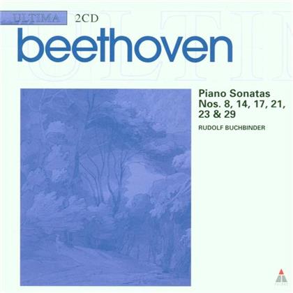 Rudolf Buchbinder & Ludwig van Beethoven (1770-1827) - Klaviersonaten 8+14+17+21 (2 CDs)