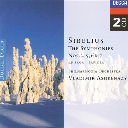 Jean Sibelius (1865-1957), Vladimir Ashkenazy & Philharmonia Orchestra - Sinfonien 3, 5, 6, 7 (2 CD)