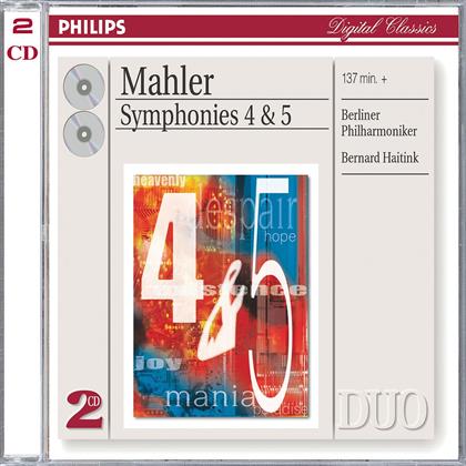 Bernard Haitink & Gustav Mahler (1860-1911) - Sinfonie 4+5 (2 CDs)
