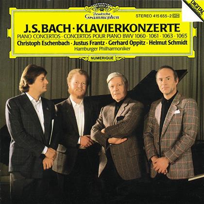 Johann Sebastian Bach (1685-1750), Christoph Eschenbach, Justus Frantz, Gerhard Oppitz & Helmuth Schmidt - Klavierkonzerte für 2/3/4Klaviere - BWV 1060, 1061, 1063, 1065