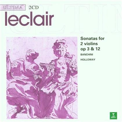 Banchini/Holloway & Leclair - Sonaten Für Violine Op.3+12 (2 CDs)