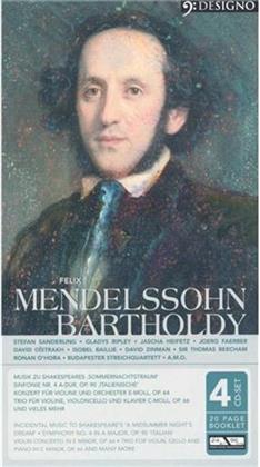 Div Orchester+Solisten & Felix Mendelssohn-Bartholdy (1809-1847) - Designo Best Of - Mendelssohn (4 CDs)