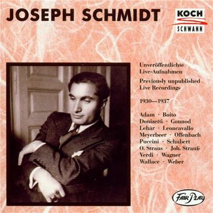 Joseph Schmidt & Diverse Arien/Lieder - Joseph Schmidt Singt