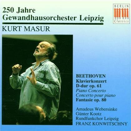 Webersinke/Kootz/Masur/Gol/+ & Ludwig van Beethoven (1770-1827) - Klavierkonzert/Op.61/Chorfantasie
