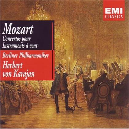Karl Leister, Wolfgang Amadeus Mozart (1756-1791), Herbert von Karajan & James Galway - Bläserkonzerte (2 CDs)