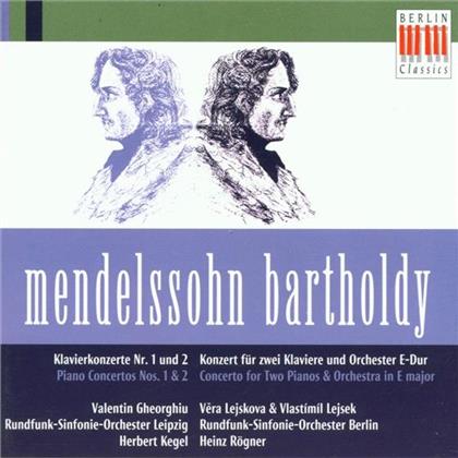 Lejskova/Lejsek/Rögner/Rsb & Felix Mendelssohn-Bartholdy (1809-1847) - Klavierkonzert 1+2 Für 2 Klaviere