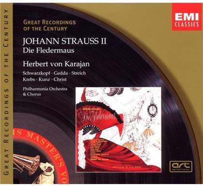 Johann Strauss II (1825-1899) (Sohn), Herbert von Karajan, Elisabeth Schwarzkopf & Nicolai Gedda - Fledermaus (2 CDs)