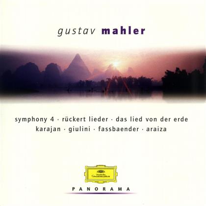 Gustav Mahler (1860-1911), Herbert von Karajan & Carlo Maria Giulini - Sinfonie 4/Lied Von Der Erde/Lieder - 2 (2 CDs)