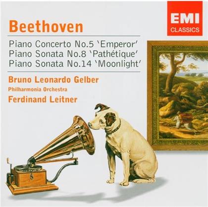 Gelber/Leitner & Ludwig van Beethoven (1770-1827) - Klavierkonzert 5/Sonate 8,14