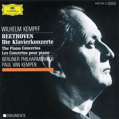 Wilhelm Kempff & Ludwig van Beethoven (1770-1827) - Klavierkonzerte 1-5 (3 CDs)