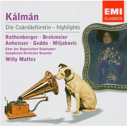 Mattes/Rothenberger/Gedda & Emmerich Kálmán (1882-1953) - Die Csardasfürstin