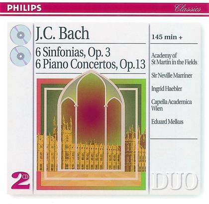 Ingrid Haebler & Johann Christian Bach (1735-1782) - Sinfonie Op.3/6 Klavierkonzert (2 CDs)