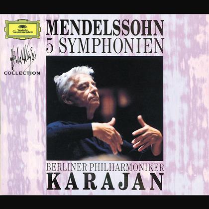 Felix Mendelssohn-Bartholdy (1809-1847), Herbert von Karajan & Berliner Philharmoniker - Sinfonie 1-5 (3 CDs)