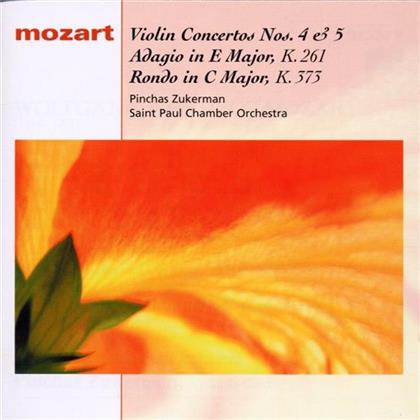 Pinchas Zukerman & Wolfgang Amadeus Mozart (1756-1791) - Violinkonzert 4+5, A