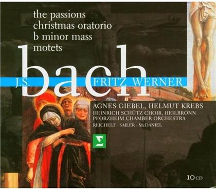 Fritz Werner & Johann Sebastian Bach (1685-1750) - Motetten/Oratorien (10 CDs)