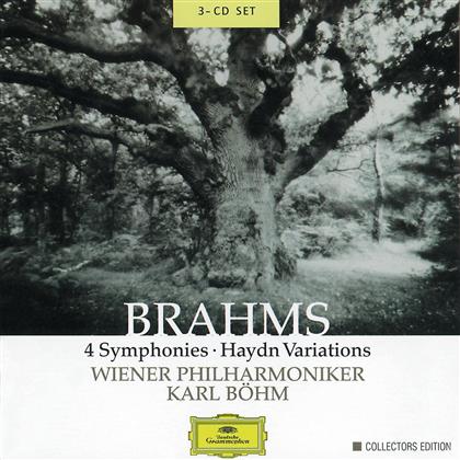 Christa Ludwig, Johannes Brahms (1833-1897), Karl Böhm & Wiener Philharmoniker - Sinfonie 1-4/Alt-Rhapsodie (3 CDs)