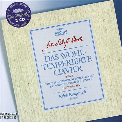 Ralph Kirkpatrick & Johann Sebastian Bach (1685-1750) - Wohltemperiertes Klavier 2 (2 CDs)