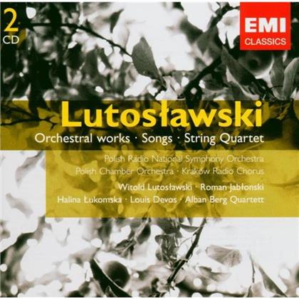 Various & Witold Lutoslawski (1913-1994) - Orchesterwerke/Lieder/Quartett (2 CDs)