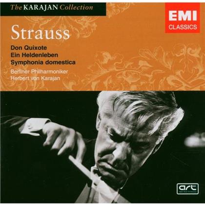 Richard Strauss (1864-1949), Herbert von Karajan, Mstislav Rostropovitsch & Berliner Philharmoniker - Don Quixote/Sinfonia Domestica U.A - 2 C (2 CDs)