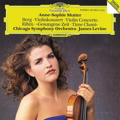 Alban Berg (1885-1935), Wolfgang Michael Rihm (*1952), James Levine, Anne-Sophie Mutter & Chicago Symphony Orchestra - Violinkonzert, Gesungene Zeit