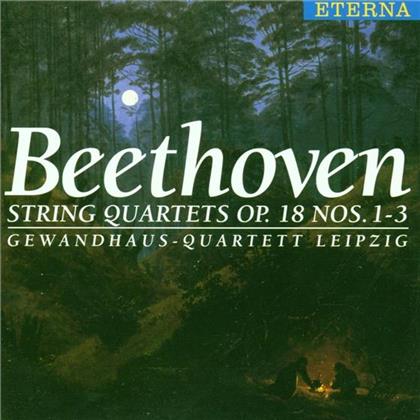 Gewandhaus-Quartett Leipzig & Ludwig van Beethoven (1770-1827) - Streichquartett Op.18,1-3