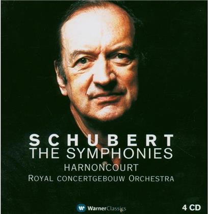 Franz Schubert (1797-1828), Nikolaus Harnoncourt & The Royal Concertgebouw Orchestra - Sinfonien U.A. (4 CDs)