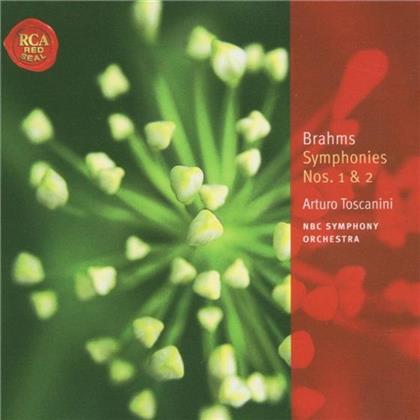 Arturo Toscanini & Johannes Brahms (1833-1897) - Classic Lib: Symphonies 1+2