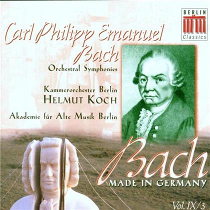 Münch R./Kob/Koch H./+, Carl Philipp Emanuel Bach (1714-1788) & Helmut Koch - Orchestersinfonien 1-4/U.A.